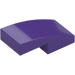 LEGO Mörklila Backe 1 x 2 Böjd (11477)
