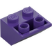 LEGO Morado oscuro Con pendiente 2 x 2 (45°) Invertido con espaciador plano debajo (3660)