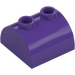 LEGO Dark Purple Slope 2 x 2 Curved with 2 Studs on Top (30165)