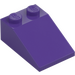 LEGO Dark Purple Slope 2 x 3 (25°) with Rough Surface (3298)