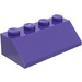 LEGO Dark Purple Slope 2 x 4 (45°) with Rough Surface (3037)