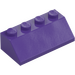 LEGO Dark Purple Slope 2 x 4 (45°) with Smooth Surface (3037)