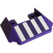 LEGO Dark Purple Slope 4 x 6 with Cutout with Vertical Stripes Sticker (13269)