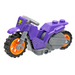 LEGO Dark Purple Stuntz Bike with Skull and Crossbones