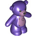 LEGO Dunkelviolett Teddy Bear mit Herz (67122 / 67127)