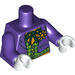 LEGO Violet foncé The Joker avec Lime Green Vest Torse (76382 / 88585)