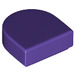 LEGO Violet foncé Tuile 1 x 1 Demi Oval (24246 / 35399)