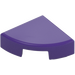 LEGO Dark Purple Tile 1 x 1 Quarter Circle (25269)