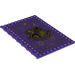 LEGO Dark Purple Tile 10 x 16 with Studs on Edges with Hogwarts Crest (69934 / 88659)