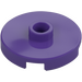 LEGO Dark Purple Tile 2 x 2 Round with Stud (18674)