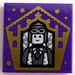LEGO Dark Purple Tile 2 x 2 with Chocolate Frog Card Jocunda Sykes with Groove (3068)