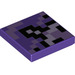 LEGO Dark Purple Tile 2 x 2 with Minecraft Terracotta with Groove (3068 / 76947)