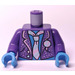 LEGO Dark Purple Torso with Jacket and Stripy Tie (973)