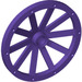 LEGO Dark Purple Wagon Wheel Ø43 x 3.2 with 10 Spokes (33211)