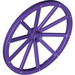 LEGO Dark Purple Wagon Wheel Ø56 x 3.2 with 10 Spokes (33212)