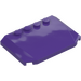 레고 어두운 보라색 쐐기 4 x 6 구부러진 (52031)