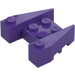 LEGO Morado oscuro Cuña Ladrillo 3 x 4 con muescas para espigas (50373)