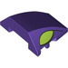 LEGO Dark Purple Wedge Curved 3 x 4 Triple with Lime Goblin Ears (64225 / 106846)