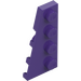 LEGO Mørk lilla Kile Plate 2 x 4 Vinge Venstre (41770)