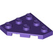 LEGO Dunkelviolett Keil Platte 3 x 3 Ecke (2450)
