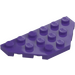 LEGO Dunkelviolett Keil Platte 3 x 6 mit 45º Ecken (2419 / 43127)