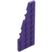레고 어두운 보라색 쐐기 그릇 3 x 8 날개 왼쪽 (50305)