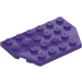 LEGO Dark Purple Wedge Plate 4 x 6 without Corners (32059 / 88165)