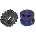 LEGO Dark Purple Wheel Rim Ø8 x 6.4 without Side Notch with Small Tire with Offset Tread (without Band Around Center of Tread)