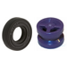 LEGO Dark Purple Wheel Rim Ø8 x 6.4 without Side Notch with Tire 14mm D. x 4mm Smooth Small Single New Style