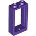 LEGO Dark Purple Window Frame 1 x 2 x 3 without Sill (3662 / 60593)