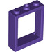 LEGO Violet foncé Fenêtre Cadre 1 x 3 x 3 (51239)