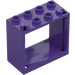 LEGO Dark Purple Window Frame 2 x 4 x 3 with Square Holes (60598)