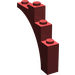 LEGO Dark Red Arch 1 x 5 x 4 Regular Bow, Unreinforced Underside (2339 / 14395)