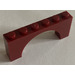 LEGO Dark Red Arch 1 x 6 x 2 Thin Top without Reinforced Underside (12939)