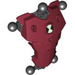 LEGO Dark Red Ben 10 Torso Plate 7 x 9 x 3 with Torso (89469)