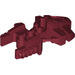 LEGO Dark Red Bionicle Armor / Foot 4 x 7 x 2 (50919)