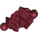 LEGO Rouge foncé Bionicle Vahki Lower Jambe Section avec Deux Balle Joints et Trois Épingle des trous (47328)