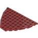 LEGO Dark Red Boat Bow Plate 12 x 8 (47405)