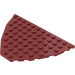 LEGO Dunkelrot Boat Bow Platte 12 x 8 (47405)