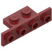 LEGO Dark Red Bracket 1 x 2 - 1 x 4 with Square Corners (2436)