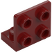 LEGO Dark Red Bracket 1 x 2 - 2 x 2 Up (99207)