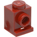 LEGO Dunkelrot Backstein 1 x 1 mit Scheinwerfer (4070 / 30069)