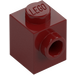 LEGO Dark Red Brick 1 x 1 with Stud on One Side (87087)