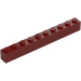 레고 진한 빨간색 벽돌 1 x 10 (6111)