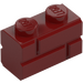 LEGO Dark Red Brick 1 x 2 with Embossed Bricks (98283)