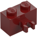 LEGO Rosso scuro Mattoncino 1 x 2 con Verticale Clip con clip aperta a &#039;O&#039; (42925 / 95820)