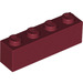 LEGO Dark Red Brick 1 x 4 (3010 / 6146)