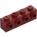 LEGO Dark Red Brick 1 x 4 with 4 Studs on One Side (30414)