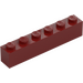 LEGO Dark Red Brick 1 x 6 (3009)