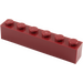 LEGO Dark Red Brick 1 x 6 (3009)